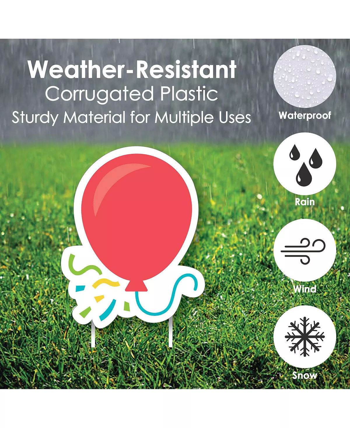 Big Dot Of Happiness K, It's My Birthday - Yard Sign & Lawn Decor - Birthday Parade - Set Of 8 5 Big Dot Of Happiness K, It's My Birthday - Yard Sign & Lawn Decor - Birthday Parade - Set Of 8 - Image 3