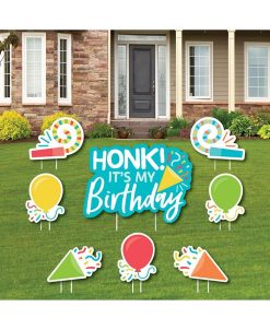 Big Dot Of Happiness K, It's My Birthday - Yard Sign & Lawn Decor - Birthday Parade - Set Of 8
