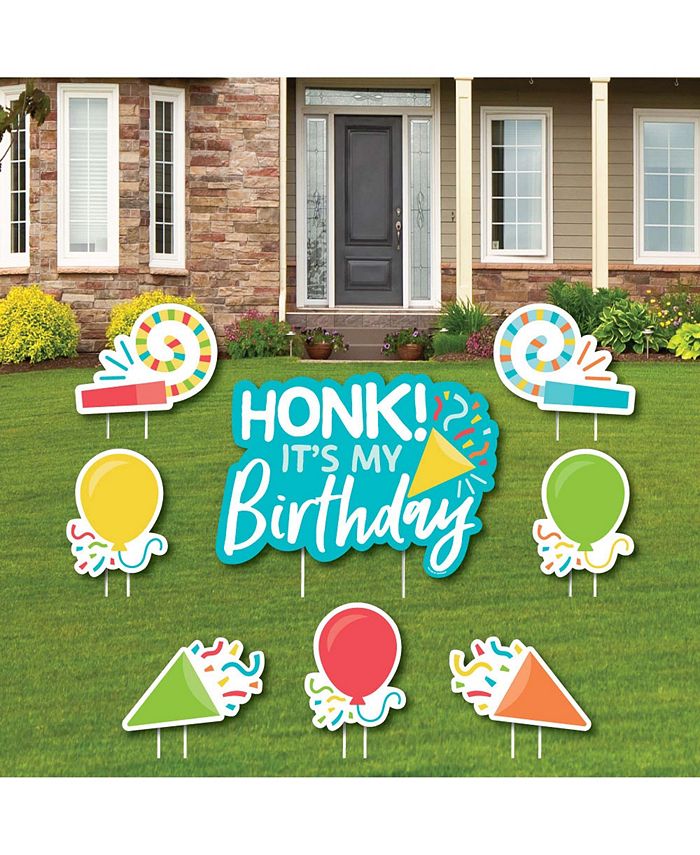 k, It's My Birthday - Yard Sign & Lawn Decor - Birthday Parade - Set Of 8 Big Dot Of Happiness K, It's My Birthday - Yard Sign & Lawn Decor - Birthday Parade - Set Of 8 -Costway Shop