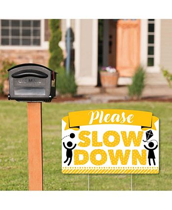 Please Slow Down - Kids At Play Yard Sign Lawn Decor - Party Yardy Sign Big Dot Of Happiness Please Slow Down - Kids At Play Yard Sign Lawn Decor - Party Yardy Sign -Costway Shop