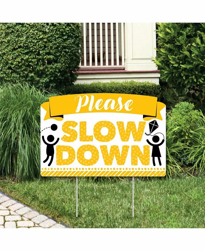 Big Dot Of Happiness Please Slow Down - Kids At Play Yard Sign Lawn Decor - Party Yardy Sign 3 Big Dot Of Happiness Please Slow Down - Kids At Play Yard Sign Lawn Decor - Party Yardy Sign