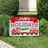 Big Dot Of Happiness Christmas Train - Holiday Party Yard Sign Lawn Decor - Party Yardy Sign -Costway Shop 23279375 fpx