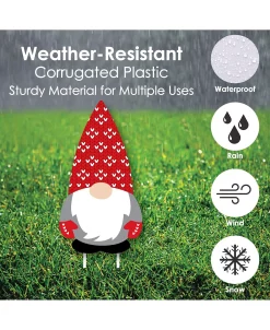 Big Dot Of Happiness Christmas Gnomes - Outdoor Lawn Decor - Holiday Party Yard Signs - Set Of 8 -Costway Shop 23279431 fpx