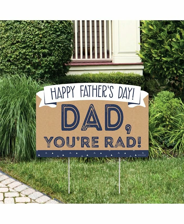 Big Dot Of Happiness My Dad Is Rad - Father's Day Party Yard Sign Lawn Decorations - Party Yardy Sign 3 Big Dot Of Happiness My Dad Is Rad - Father's Day Party Yard Sign Lawn Decorations - Party Yardy Sign