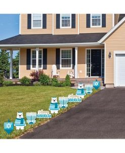 Big Dot Of Happiness Ukkah Bear - Lawn Decor - Outdoor Holiday Sweater Party Yard Decor - 10 Pc -Costway Shop 23280263 fpx