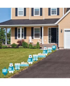 Big Dot Of Happiness Ukkah Bear - Lawn Decor - Outdoor Holiday Sweater Party Yard Decor - 10 Pc -Costway Shop 23280263 fpx