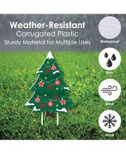 Big Dot Of Happiness Snowy Christmas Trees - Lawn Decor - Classic Holiday Yard Signs - Set Of 8 8 Big Dot Of Happiness Snowy Christmas Trees - Lawn Decor - Classic Holiday Yard Signs - Set Of 8 -Costway Shop 23280286 fpx