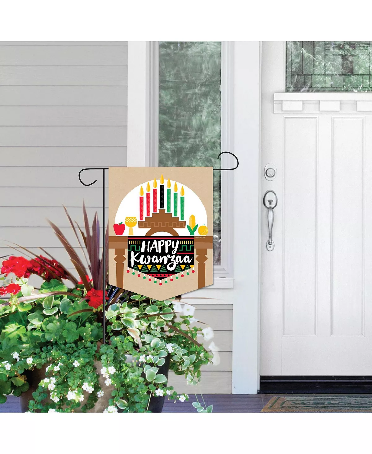 Big Dot Of Happiness Y Kwanzaa - Outdoor Lawn & Yard Home Decor Holiday Garden Flag 12 X 15.25 In 5 Big Dot Of Happiness Y Kwanzaa - Outdoor Lawn & Yard Home Decor Holiday Garden Flag 12 X 15.25 In - Image 3
