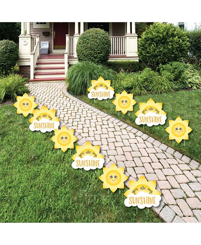 You Are My Sunshine - Sun & Cloud Lawn Decor - Outdoor Party Yard Decor - 10 Pc Big Dot Of Happiness You Are My Sunshine - Sun & Cloud Lawn Decor - Outdoor Party Yard Decor - 10 Pc -Costway Shop