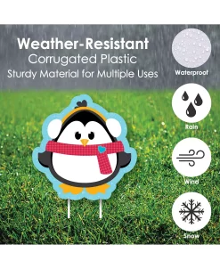 Big Dot Of Happiness Lly Jolly Penguin - Lawn Decor - Holiday & Christmas Yard Signs - Set Of 8 -Costway Shop 23282532 fpx