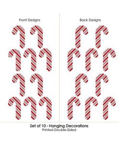 Big Dot Of Happiness Candy Cane - Outdoor Hanging Holiday And Christmas Party Decor - 10 Pc 4 Big Dot Of Happiness Candy Cane - Outdoor Hanging Holiday And Christmas Party Decor - 10 Pc -Costway Shop 23282550 fpx