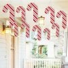 Big Dot Of Happiness Candy Cane - Outdoor Hanging Holiday And Christmas Party Decor - 10 Pc -Costway Shop 23282551 fpx
