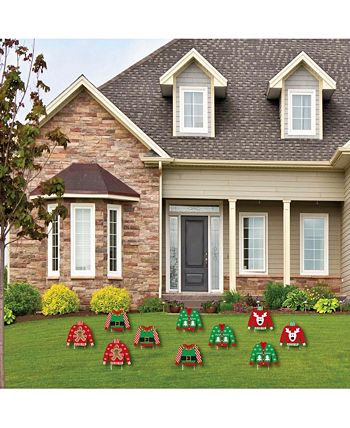 Big Dot Of Happiness Ugly Sweater - Sweater Lawn Decor - Outdoor Holiday & Christmas Yard Decor 10 Pc 4 Big Dot Of Happiness Ugly Sweater - Sweater Lawn Decor - Outdoor Holiday & Christmas Yard Decor 10 Pc - Image 2