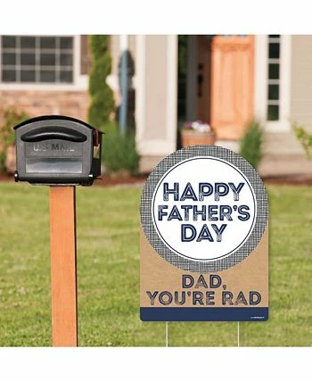 Big Dot Of Happiness My Dad Is Rad - Party Decorations - Father's Day Welcome Yard Sign 4 Big Dot Of Happiness My Dad Is Rad - Party Decorations - Father's Day Welcome Yard Sign - Image 2