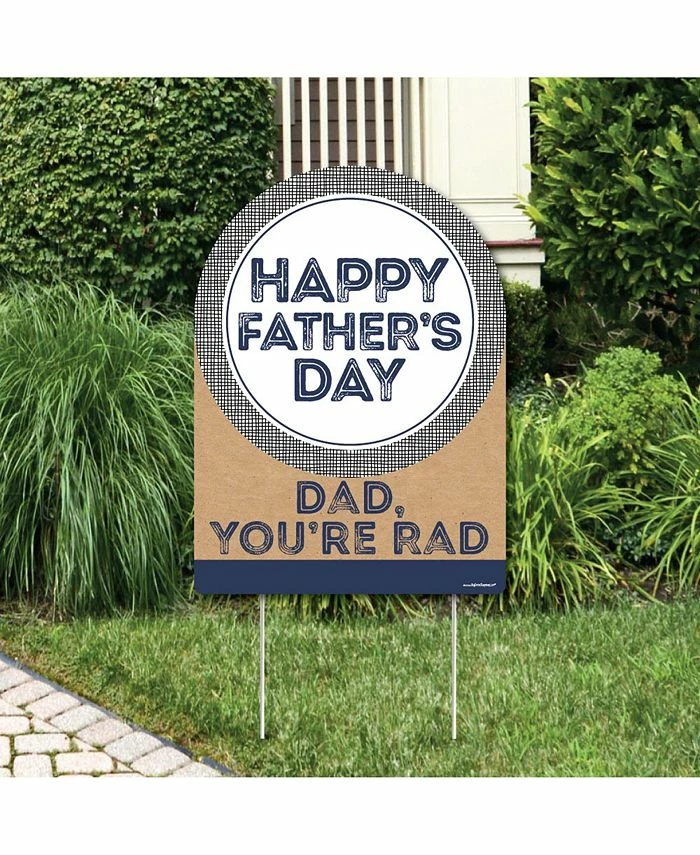 Big Dot Of Happiness My Dad Is Rad - Party Decorations - Father's Day Welcome Yard Sign 3 Big Dot Of Happiness My Dad Is Rad - Party Decorations - Father's Day Welcome Yard Sign
