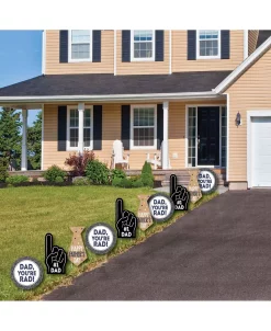 Big Dot Of Happiness My Dad Is Rad - Lawn Decor - Outdoor Father's Day Yard Decor - 10 Pc -Costway Shop 23282987 fpx