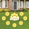 Big Dot Of Happiness You Are My Sunshine - Lawn Decor - Baby Shower Or Birthday Yard Signs - Set Of 8 -Costway Shop 23283300 fpx