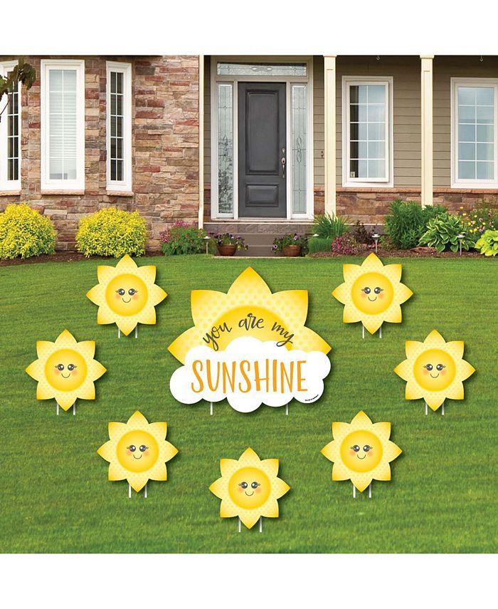 You Are My Sunshine - Lawn Decor - Baby Shower Or Birthday Yard Signs - Set Of 8 Big Dot Of Happiness You Are My Sunshine - Lawn Decor - Baby Shower Or Birthday Yard Signs - Set Of 8 -Costway Shop