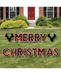 Big Dot Of Happiness Prancing Plaid - Outdoor Lawn Decor Reindeer Holiday Yard Signs Merry Christmas 8 Big Dot Of Happiness Prancing Plaid - Outdoor Lawn Decor Reindeer Holiday Yard Signs Merry Christmas -Costway Shop 23283385 fpx