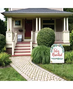 Big Dot Of Happiness Feliz Navidad - Party Decor Holiday & Spanish Christmas Party Welcome Yard Sign -Costway Shop 23283404 fpx
