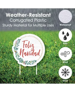Big Dot Of Happiness Feliz Navidad - Lawn Decor - Holiday & Spanish Christmas Yard Signs - Set Of 8 8 Big Dot Of Happiness Feliz Navidad - Lawn Decor - Holiday & Spanish Christmas Yard Signs - Set Of 8 -Costway Shop 23283408 fpx