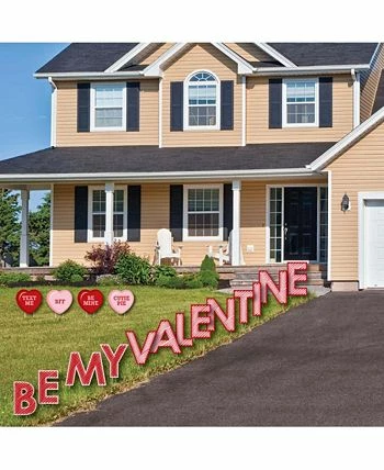 Big Dot Of Happiness Conversation Hearts - Outdoor Lawn Decor - Yard Signs - Be My Valentine 4 Big Dot Of Happiness Conversation Hearts - Outdoor Lawn Decor - Yard Signs - Be My Valentine - Image 2
