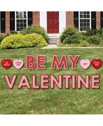 Conversation Hearts - Outdoor Lawn Decor - Yard Signs - Be My Valentine Big Dot Of Happiness Conversation Hearts - Outdoor Lawn Decor - Yard Signs - Be My Valentine -Costway Shop