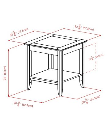 Winsome Santino 24.02 Wood Accent Table 9 Winsome Santino 24.02 Wood Accent Table - Image 7