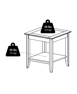 Winsome Santino 24.02 Wood Accent Table 18 Winsome Santino 24.02 Wood Accent Table -Costway Shop 23352984 fpx