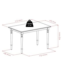 Winsome Ravenna 30.08 Wood Rectangle Dining Table -Costway Shop 23353393 fpx