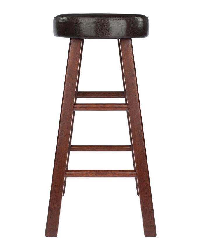 Maria 2-Piece Wood Cushion Seat Counter Stool Set Winsome Maria 2-Piece Wood Cushion Seat Counter Stool Set -Costway Shop