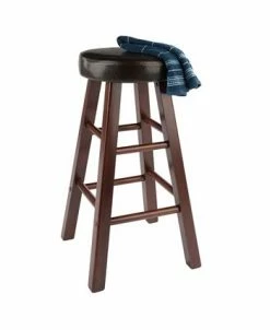 Winsome Maria 2-Piece Wood Cushion Seat Counter Stool Set -Costway Shop 23353524 fpx