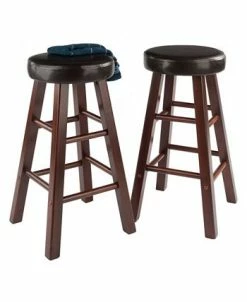 Winsome Maria 2-Piece Wood Cushion Seat Counter Stool Set -Costway Shop 23353525 fpx