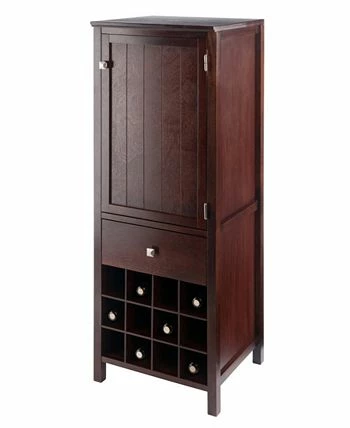 Winsome Brooke Jelly 47.44 Wood 3-Section Cupboard 9 Winsome Brooke Jelly 47.44 Wood 3-Section Cupboard - Image 7