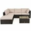 Costway 6PCS Outdoor Patio Rattan Furniture Set Cushioned Sectional Sofa Ottoman 2 Costway 6PCS Outdoor Patio Rattan Furniture Set Cushioned Sectional Sofa Ottoman -Costway Shop 23721910 fpx