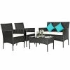 Costway Patio 4PCS Furniture Set Rattan Wicker Outdoor -Costway Shop 23820905 fpx