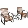 Costway 3PCS Patio Rattan Furniture Set Conversational Sofa Coffee Table Garden -Costway Shop 23820932 fpx
