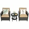 Costway 3PCS Patio Rattan Furniture Set Cushioned Sofa Storage Table W/ Shelf Garden -Costway Shop 23820936 fpx