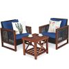 Costway 3PCS Patio Wicker Furniture Set Solid Wood Frame Cushion Sofa W/ Square Table Shelf 2 Costway 3PCS Patio Wicker Furniture Set Solid Wood Frame Cushion Sofa W/ Square Table Shelf -Costway Shop 23843107 fpx
