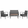 Costway 4PCS Patio Rattan Furniture Set Cushioned Chair Wooden Tabletop -Costway Shop 23878042 fpx