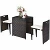 Costway 3PCS Outdoor Patio Rattan Furniture Set Space Saving Garden Deck W/Cushion No Assembly 1 Costway 3PCS Outdoor Patio Rattan Furniture Set Space Saving Garden Deck W/Cushion No Assembly -Costway Shop 23893349 fpx