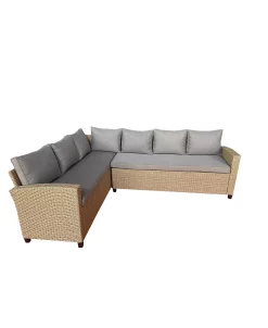 Unique Furniture 2 Piece Polyester, Polyester Blend, Rattan, Steel Six Seater Lounge Sofa And Outdoor Furniture Patio Conversation Set -Costway Shop 23955454 fpx