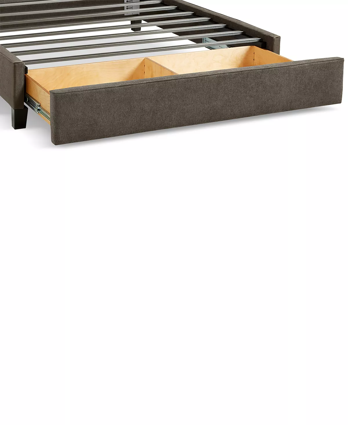 Furniture Upholstered Caprice Granite Full Storage Base 3 Furniture Upholstered Caprice Granite Full Storage Base