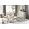 Sag Harbor Round Dining Furniture, 7-Pc. Set (Expandable Round Dining Pedestal Table & 6 Side Chairs) -Costway Shop 8241557 fpx