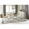 Sag Harbor Round Dining Furniture, 7-Pc. Set (Expandable Round Dining Pedestal Table & 6 Side Chairs) -Costway Shop 8241557 fpx