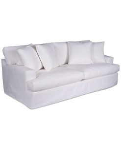 Furniture Brenalee 93 Performance Fabric Slipcover Sofa With Four Pillows