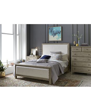 Parker Upholstered Bedroom Furniture, 3-Pc. Set (Queen Bed, Chest & Nightstand), Created For Macy's Parker Upholstered Bedroom Furniture, 3-Pc. Set (Queen Bed, Chest & Nightstand), Created For Macy's -Costway Shop