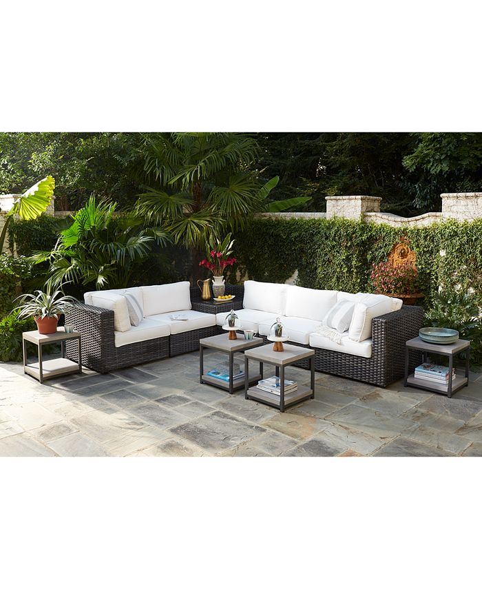 Viewport Outdoor 7-Pc. Modular Seating Set (3 Corner Units And 4 Armless Units), With Sunbrella® Cushions, Created For Macy's Furniture Viewport Outdoor 7-Pc. Modular Seating Set (3 Corner Units And 4 Armless Units), With Sunbrella® Cushions, Created For Macy's -Costway Shop