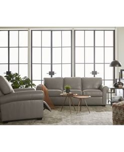 Furniture Orid 79 Leather Roll Arm Apartment Sofa, Created For Macy's -Costway Shop 9549651 fpx