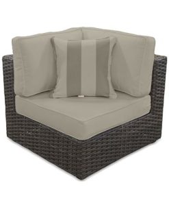 Furniture Viewport Outdoor 5-Pc. Modern Modular Seating Set (4 Armless Units And 1 Corner Unit) With Sunbrella® Cushions, Created For Macy's -Costway Shop 9672877 fpx
